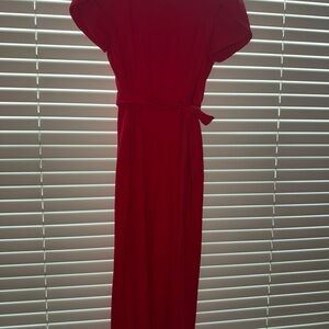 Calvin Klein Elegant Red Pantsuit